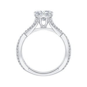 Split Shank Round Diamond Engagement Ring CARIZZA CA0105E-37W