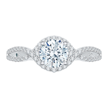 Load image into Gallery viewer, Split Shank Round Diamond Engagement Ring CARIZZA CA0110E-37W-1.00

