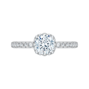 Two Tone Gold Semi-Mount Diamond Engagement Ring CARIZZA CA0118E-37WY