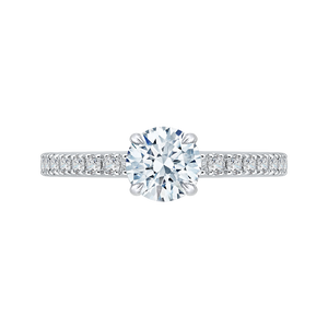 Two Tone Gold Semi-Mount Diamond Engagement Ring CARIZZA CA0124E-37WY