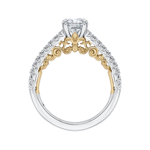 Load image into Gallery viewer, Two Tone Gold Semi-Mount Diamond Engagement Ring CARIZZA CA0124E-37WY
