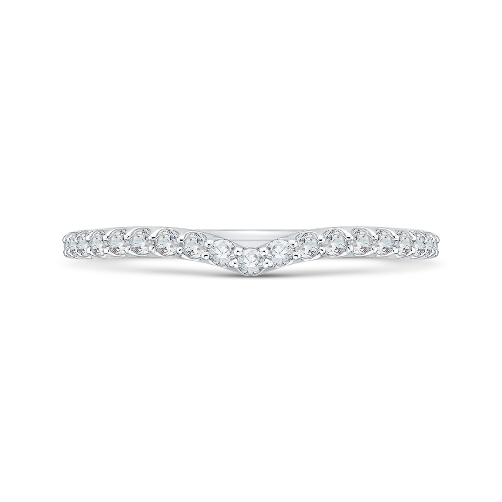 Curved Diamond Wedding Band CARIZZA CA0126BQ-37W-1.50