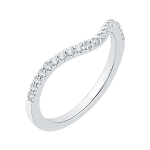 Curved Widening Diamond Wedding Band CARIZZA CA0129B-37W