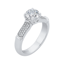 Load image into Gallery viewer, Three Row Cathedral Diamond Engagement Ring CARIZZA CA0130E-37W
