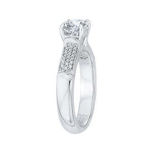 Three Row Cathedral Diamond Engagement Ring CARIZZA CA0130E-37W