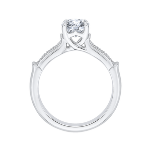 Three Row Cathedral Diamond Engagement Ring CARIZZA CA0130E-37W