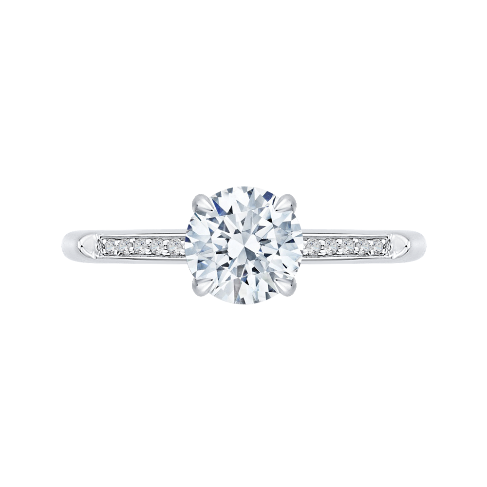 Diamond Cathedral Style Engagement Ring CARIZZA CA0131E-37W