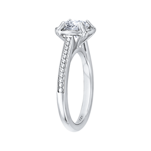 Round Diamond Halo Engagement Ring CARIZZA CA0134EH-37W