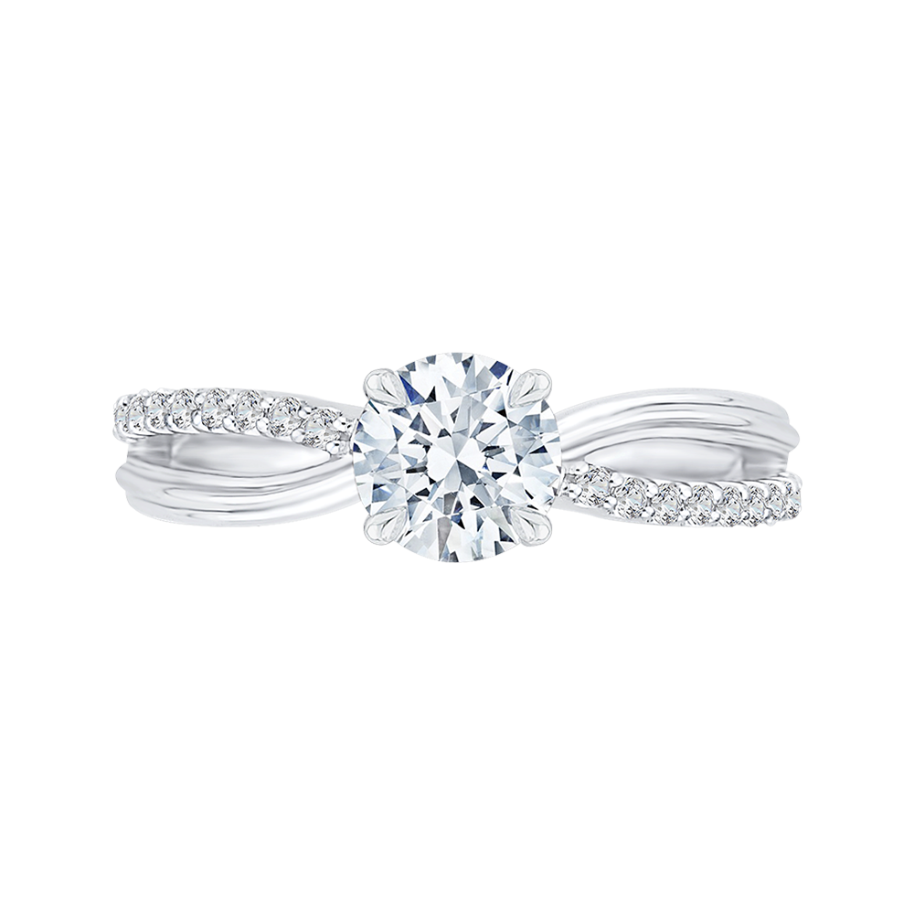 Split Shank Diamond Engagement Ring CARIZZA CA0135EH-37W