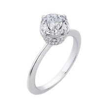 Load image into Gallery viewer, Sleek Cathedral Solitaire Diamond Engagement Ring CARIZZA CA0138E-37W-1.50
