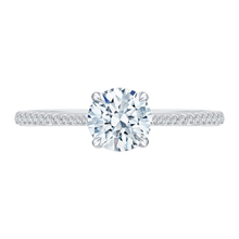 Load image into Gallery viewer, Round Diamond Basket Pave Engagement Ring CARIZZA CA0139EH-37W
