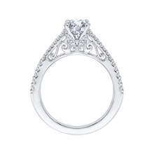 Load image into Gallery viewer, Round Diamond Basket Pave Engagement Ring CARIZZA CA0139EH-37W
