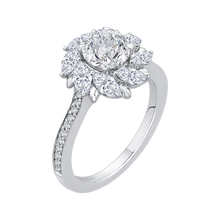 Load image into Gallery viewer, Floral Milgrain Diamond Engagement Ring CARIZZA CA0140EH-37W
