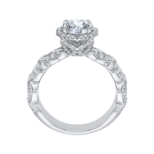 Load image into Gallery viewer, Round Diamond Halo Engagement Ring - CARIZZA CA0143EQ-37W
