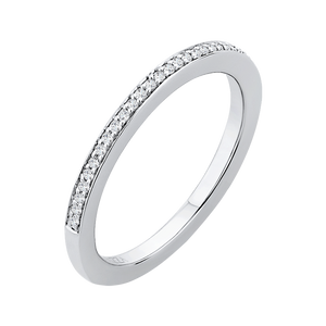 Channel and Pave Basket Diamond Wedding Band CARIZZA CA0144BH-37W