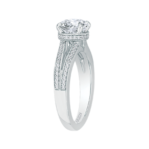 Split Shank Trellis Diamond Engagement Ring CARIZZA CA0144EH-37W