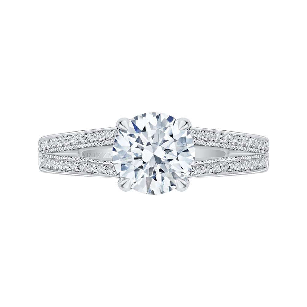 Split Shank Trellis Diamond Engagement Ring CARIZZA CA0144EH-37W