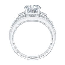 Load image into Gallery viewer, Round Diamond Engagement Ring with Split Shank CARIZZA CA0145EH-37W-1.50
