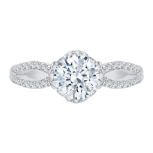 Load image into Gallery viewer, Semi - Mount Split Shank Diamond Engagement Ring CARIZZA CA0146E-37W
