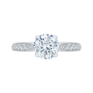 Charm Tapering Diamond Engagement Ring CARIZZA CA0152EH-37W-1.50