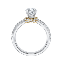 Load image into Gallery viewer, Braided Split Shank Round Diamond Engagement Ring CARIZZA CA0154EH-37WY
