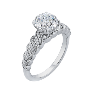 Semi - Mount Diamond Engagement Ring CARIZZA CA0158EH-37W-1.50