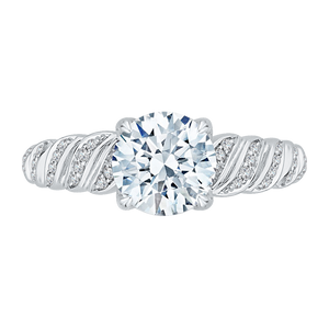 Semi - Mount Diamond Engagement Ring CARIZZA CA0158EH-37W-1.50