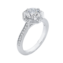 Load image into Gallery viewer, Cathedral Style Round Diamond Engagement Ring CARIZZA CA0159EH-37W-1.50

