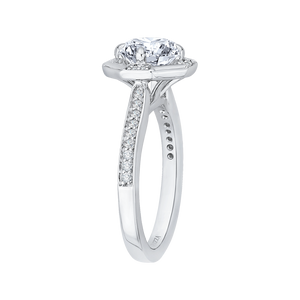 Cathedral Style Round Diamond Engagement Ring CARIZZA CA0159EH-37W-1.50