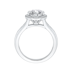 Cathedral Style Round Diamond Engagement Ring CARIZZA CA0159EH-37W-1.50