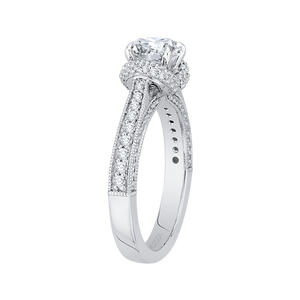 Semi - Mount Cathedral Style Engagement Ring CARIZZA CA0161EH-37W
