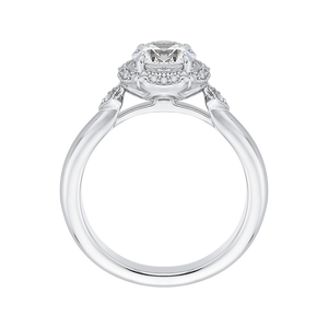 Cathedral Style Round Diamond Engagement Ring CARIZZA CA0162E-37W