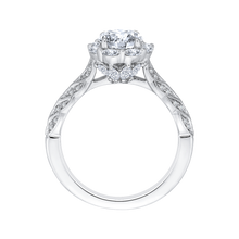 Load image into Gallery viewer, Floral Diamond Halo Engagement Ring CARIZZA CA0163EH-37W
