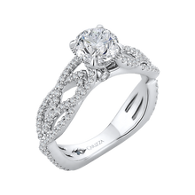 Load image into Gallery viewer, Semi Mount Split Shank Diamond Engagement Ring CARIZZA CA0167EQ-37W
