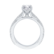 Load image into Gallery viewer, Semi Mount Split Shank Diamond Engagement Ring CARIZZA CA0167EQ-37W
