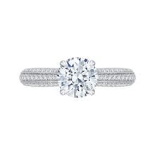 Load image into Gallery viewer, Three Row Cathedral Diamond Engagement Ring CARIZZA CA0168EH-37W-1.50
