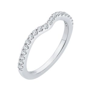 Curved Diamond Wedding Band CARIZZA CA0177BH-37W