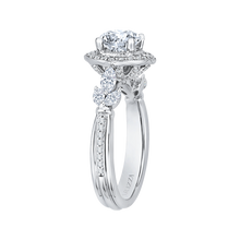 Load image into Gallery viewer, Floral Inspired Diamond Engagement Ring CARIZZA CA0178E-37W
