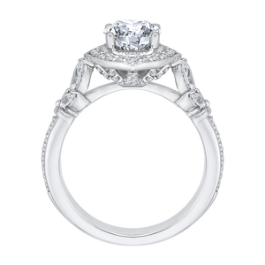 Floral Inspired Diamond Engagement Ring CARIZZA CA0178E-37W