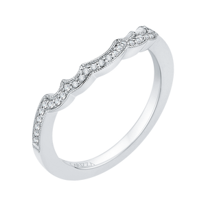 Curving Round Diamond Wedding Band CARIZZA CA0181BH-37W