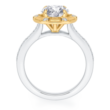 Load image into Gallery viewer, Cathedral Style Gold Diamond Engagement Ring CARIZZA CA0182EH-37WY-1.50
