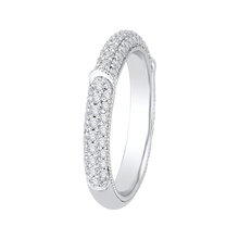 Load image into Gallery viewer, White Gold Diamond Studded Wedding Band CARIZZA CA0187BYLQ-37W-1.50
