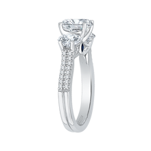 Load image into Gallery viewer, 14K White Gold 3 Stone Diamond Engagement Ring CARIZZA CA0190EH-37W-1.75
