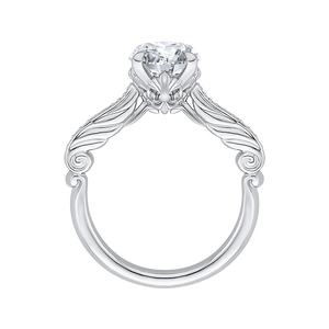 Semi-Mount Round Diamond Engagement Ring CARIZZA CA0202E-37W-1.50
