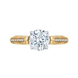 Round Diamond Engagement Ring CARIZZA CA0203E-37WY-1.50