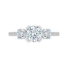 Load image into Gallery viewer, Three-Stone Diamond Engagement Ring CARIZZA CA0204E-37WY
