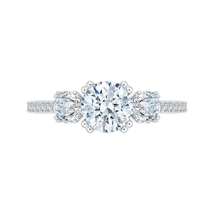 Three-Stone Diamond Engagement Ring CARIZZA CA0204E-37WY