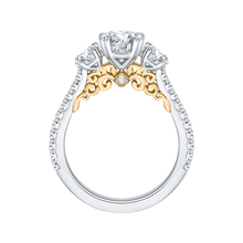 Load image into Gallery viewer, Three-Stone Diamond Engagement Ring CARIZZA CA0204E-37WY
