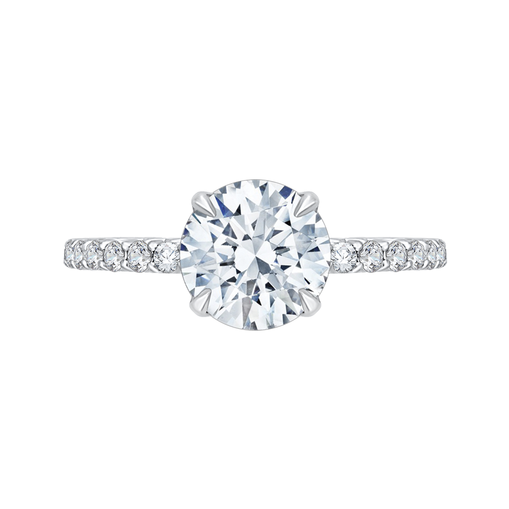 Semi-Mount Diamond Engagement Ring CARIZZA CA0208E-37W-1.50