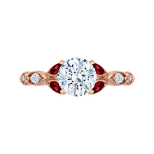 Load image into Gallery viewer, Diamond and Ruby Engagement Ring CARIZZA CA0212E-R37P
